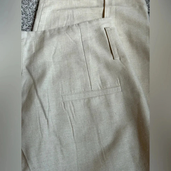 NWT LAUDE THE LABEL Traveler Pleated Silk Noil Pants - Picture 7 of 11